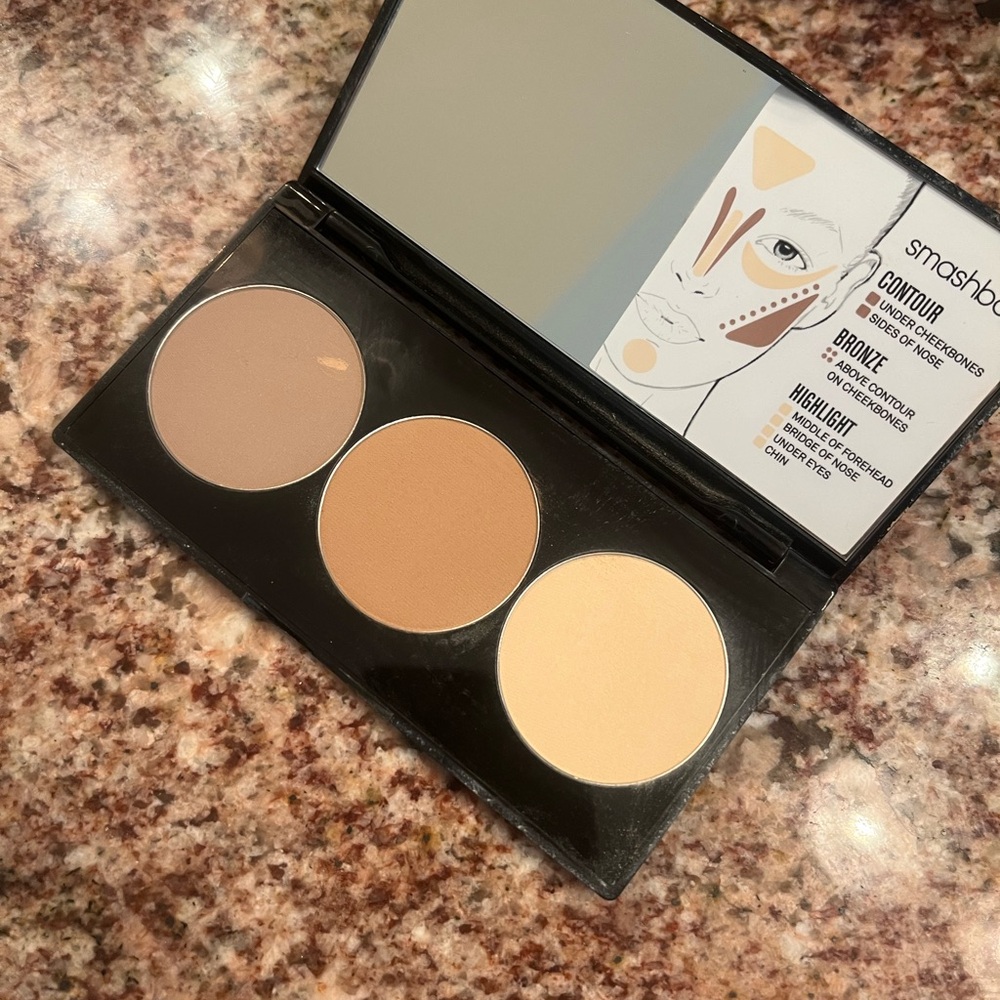 Smashbox step-by-step contour palette